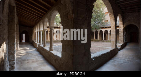 Sant Llorenc de Morunys, Kreuzgang Stockfoto