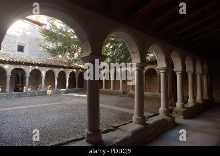 Sant Llorenc de Morunys, Kreuzgang Stockfoto