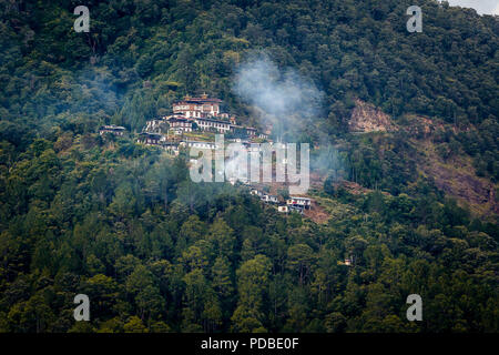 Landschaft mit Reis-Terrassen Stockfoto