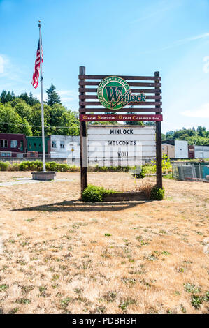 Szenen aus Winlock, Washington auf 8/5/18. Stockfoto