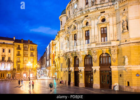 Arriaga Theater, in ARRIAGA PLAZA, Bilbao, Baskenland, Spanien Stockfoto