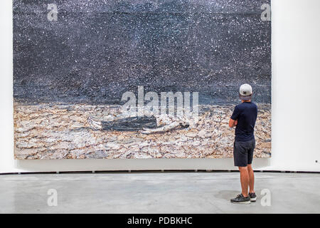 "Die renommierten Bestellungen in der Nacht", die von Anselm Kiefer, museum sammlung, Guggenheim Museum, Bilbao, Spanien Stockfoto