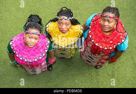 Soweto Gospel Chor, Edinburgh Fringe Festival, Schottland, Großbritannien - 1 August 2018 Stockfoto