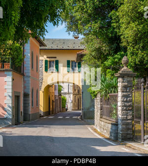 Malerische Anblick in Laglio, Comer See, Lombardei, Italien. Stockfoto