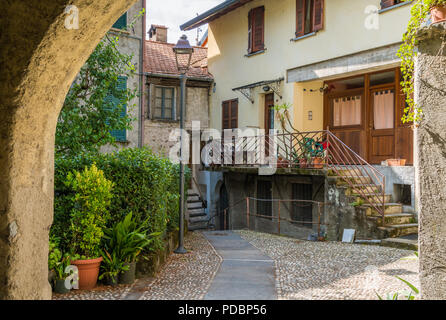 Malerische Anblick in Laglio, Comer See, Lombardei, Italien. Stockfoto