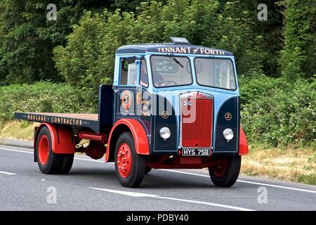 Alibion Chieftan starren flatbed Lkw anfahren Glenluce, Schottland. Stockfoto