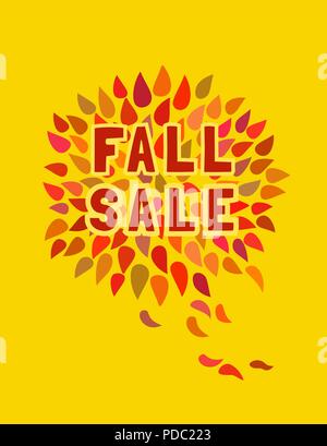 Herbst Herbst Verkauf Stock Vektor