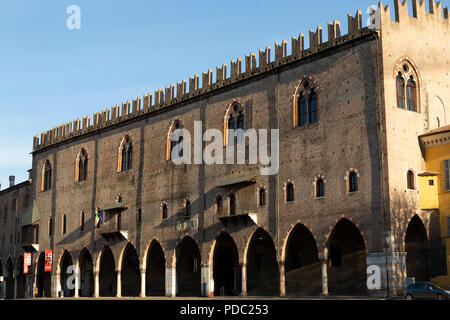 Der Herzogspalast (Palazzo Ducale di Mantova) in Mantua, Italien. Der Palast war die Residenz der Familie Gonzaga Stockfoto