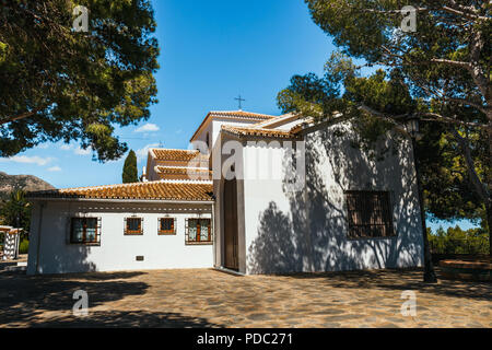 Die Pfarrkirche in das Dorf Mijas, Andalusien, Spanien Stockfoto