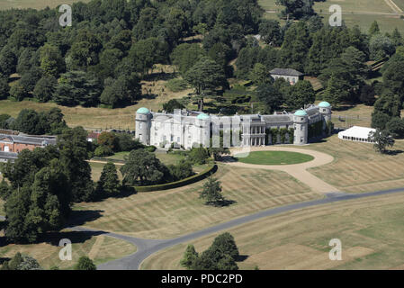 Luftaufnahme von Goodwood House, der Heimat der Herzog von Richmond & Gordon Stockfoto