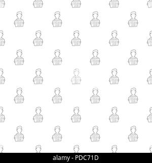 Unternehmer halten Schild mit mir Symbol Stock Vektor