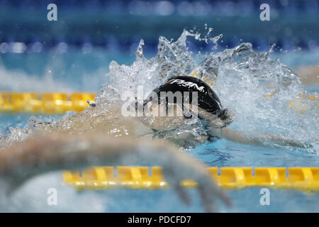 Tokio, Japan. 9 Aug, 2018. katsuo Matsumoto (JPN) Schwimmen: 2018 Pan Pacific Swimming Championships Männer 200m Freistil Wärme am Tatsumi International Swimming Center in Tokio, Japan. Quelle: LBA/Alamy leben Nachrichten Stockfoto