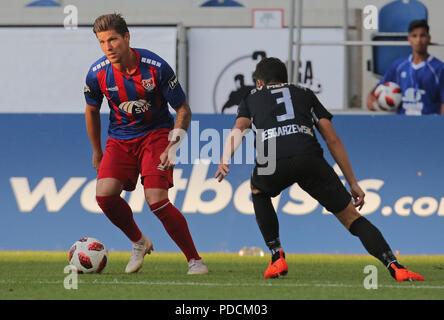 Duisburg, Deutschland. 08 Aug, 2018. Duisburg, Deutschland, 8. August 2018, 3.Liga Spieltag 3, KFC Uerdingen 05 vs SV Meppen: Credit: Jürgen Schwarz/Alamy leben Nachrichten Stockfoto