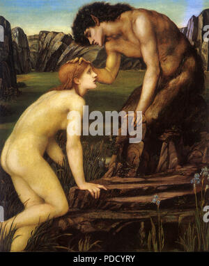 Pan und Psyche, Burne-Jones, Sir Edward Coley, 1872. Stockfoto