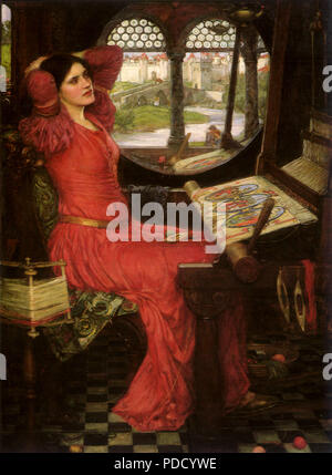 Ich bin Half-Sick der Schatten, Waterhouse, J.W., 1916. Stockfoto