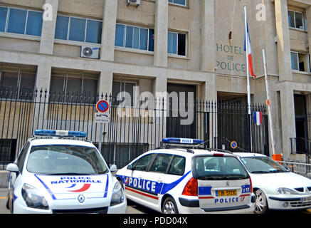 Polizeistation, Marseille, Bouche-du-Rhône, Côte d'Azur, Frankreich Stockfoto