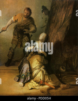 Samson und Delilah, Rembrandt, Harmensz van Rijn,. Stockfoto