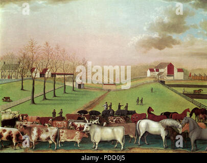 Die Cornell Farm, Hicks, Edward, 1848. Stockfoto