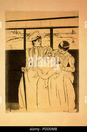 In den Omnibus, Cassatt, Mary, 1891. Stockfoto