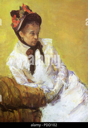 Cassatt Selbstbildnis, Cassatt, Mary, 1878. Stockfoto