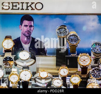 Polen, Krakau - 19. März 2018: Seiko Watch shop Stockfoto