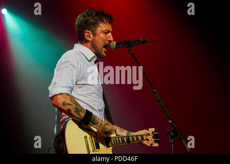 Frank Turner & die schlafenden Seelen im House of Blues in Dallas, Texas, das am 12. Juni 2018 während ihrer Mehr Art Tour sein. Stockfoto