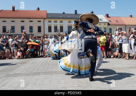 Die 55. Kulturwoche der Beskidy Highlanders 29.07 - 06.08.2018 . Team aus Mexiko Stockfoto