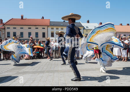 Die 55. Kulturwoche der Beskidy Highlanders 29.07 - 06.08.2018 . Team aus Mexiko Stockfoto