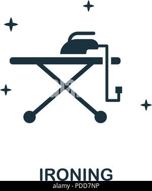 Bügeln kreative Symbol. Einfaches element Abbildung. Bügeln Konzept symbol Design aus Reinigung Sammlung. Für mobile und Web Design verwendet werden, App Stock Vektor