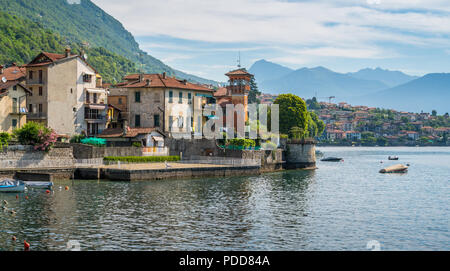 Malerische Anblick in Sala Comacina, Dorf am Comer See, Lombardei, Italien. Stockfoto