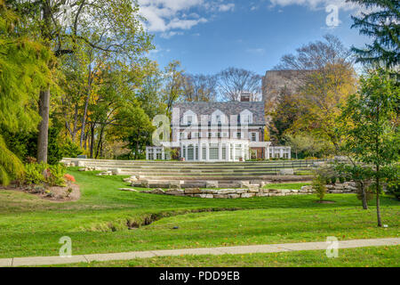 BLOOMINGTON, IN, USA - 22. OKTOBER 2017: Bryan House bei Tobias Pavaillion an der Indiana University. Stockfoto