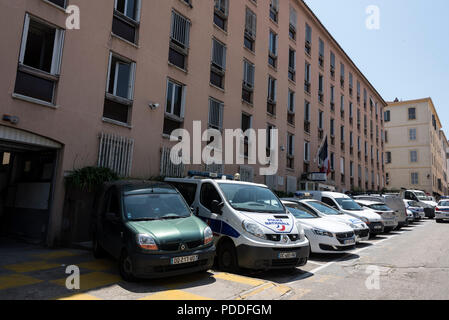 Korsische Polizei Hauptsitz in Ajaccio auf Korsika, Frankreich Stockfoto