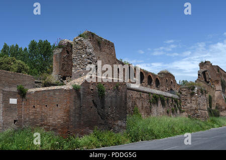 Abschnitt; Aurelianischen Mauern; durch San Giovanni; Rom, Italien Stockfoto