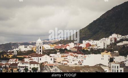 Garachico Dorf an der Küste von Teneriffa, Spanien. Stockfoto