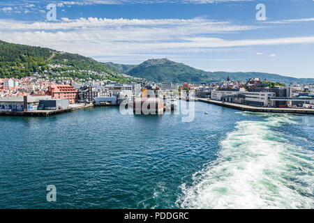 Hafen in Bergen, Norwegen Stockfoto