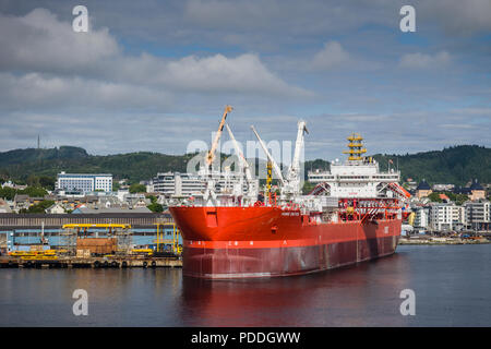 Hafen von Haugesund, Norwegen Stockfoto