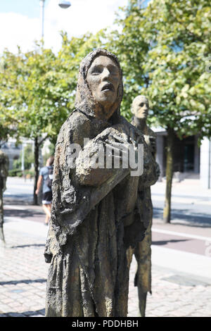 Irische Hungersnot Skulptur Stockfoto