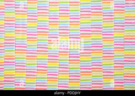 Bunte abstrakte Hintergrund mit Süßigkeiten farbigen Streifen Stockfoto
