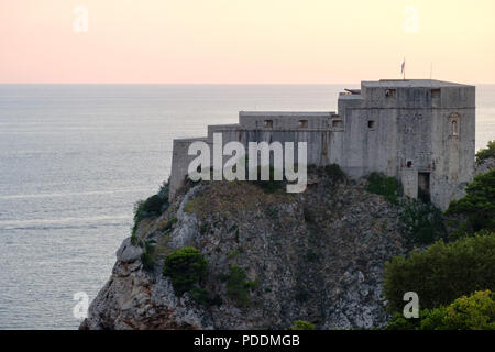 Fort Lovrijenac Dubrovnik, Kroatien, Europa Stockfoto