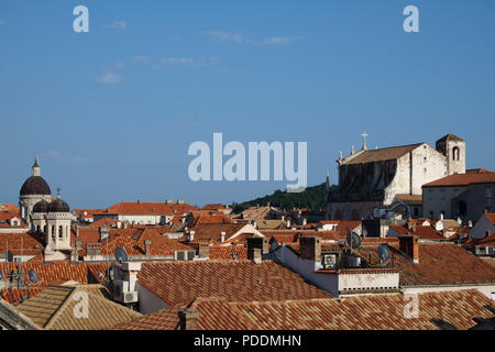 Altstadt Dächer, Dubrovnik, Kroatien, Europa Stockfoto
