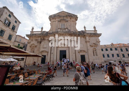 Die Kathedrale in Dubrovnik, Kroatien, Europa Stockfoto