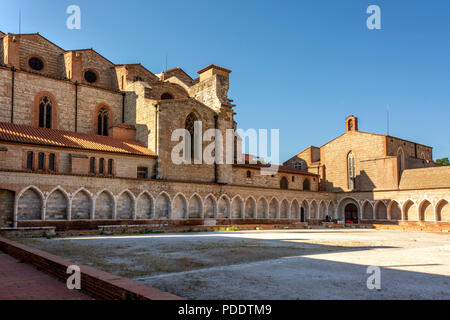 Der Kreuzgang Friedhof von Saint Jean, Campo Santo, Perpignan, Pyrénées-Orientales, Royal, Frankreich Stockfoto