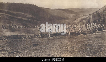 55 BASA-237 K -1-361-15 - Berg Ausbildung von einem Bataillon von Scharfschützen im Harz. Ein Angriff. Stockfoto
