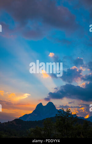 Pedraforca Berg, Katalonien, Spanien Stockfoto