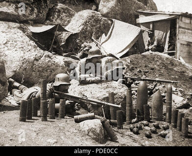 90 bulgarischen Soldaten Südfront Stockfoto