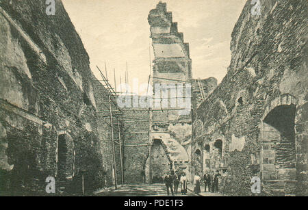 101 Château de Vianden, Salle des Chevaliers-102 Stockfoto
