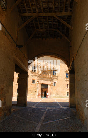 Avellaneda Palace. Plaza Mayor, penarenda de Duero, Provinz Burgos Castilla Leon, Spanien. Stockfoto