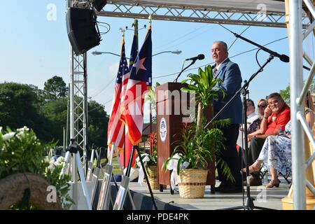 Die Stadt Port Wentworth, Georgien eine Gedenkfeier zu Ehren der Flieger im WC-130 Crash am 2. Mai 2018 an den Port Wentworth Festival Gelände Mai 12, 2018 getötet. Stockfoto