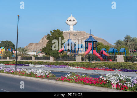 Riyam Park mit seinen weißen Marmor Skulptur von Weihrauch Schiff Stockfoto