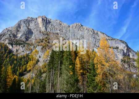 Einen schönen Herbst auf den Italienischen Alpen Stockfoto